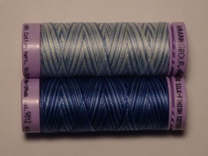 AMANN Silk Finish Cotton Multicolor (Blau)
