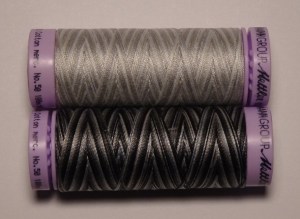 AMANN Silk Finish Cotton Multicolor (Grau/Schwarz)